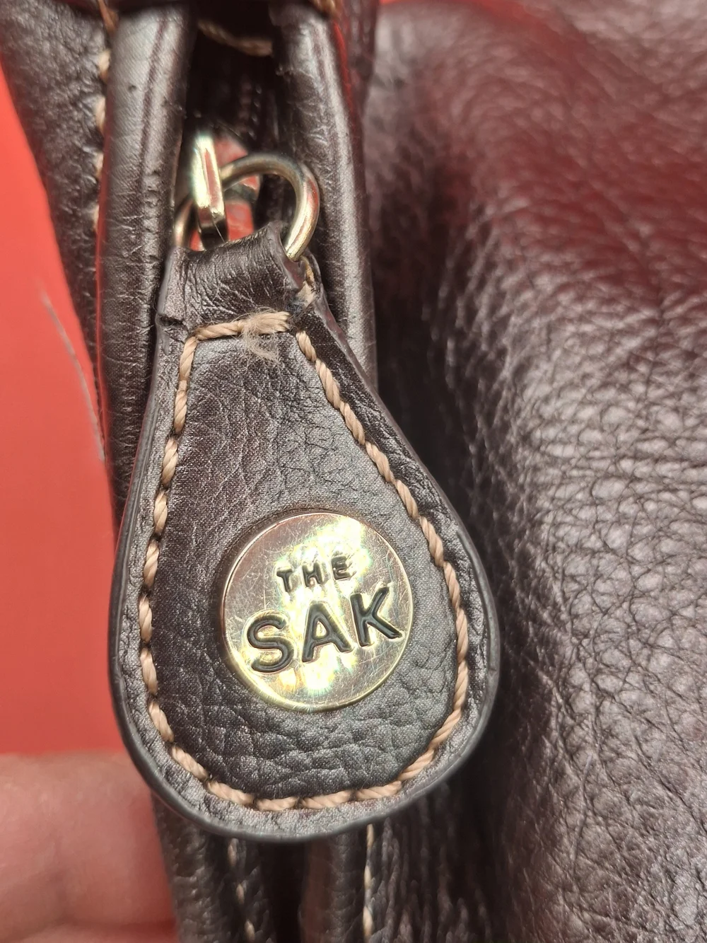 The Sak Metallic Brown Pebbled Leather Hobo